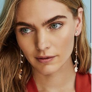 Kendra Scott Pamela Front Back Gold Drop Statement Earrings💛